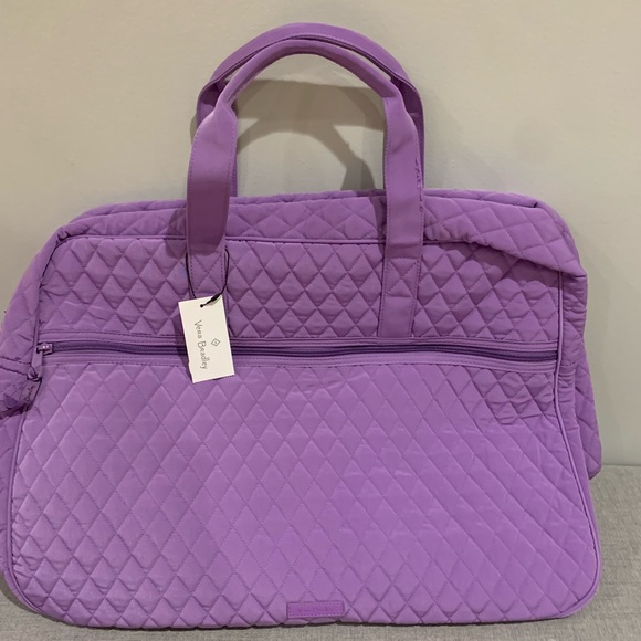 Vera Bradley Handbags - NWT vera bradley grand traveler duffel bag mokara orchid lilac lavender purple